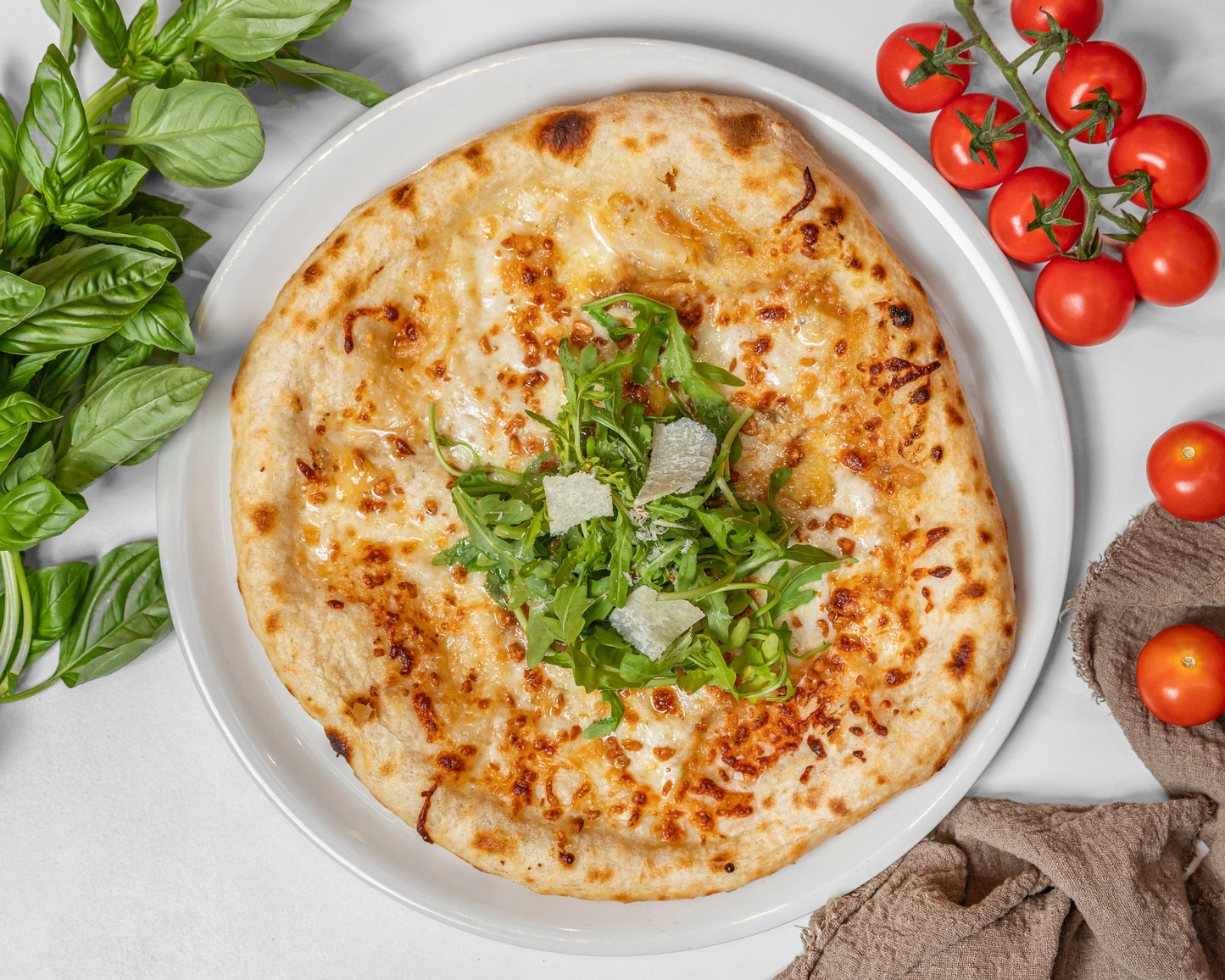 Garlic Quattro Formaggio Pizza